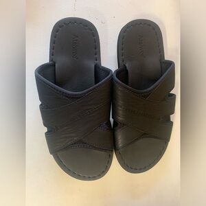 Mens Comfortable Summer Slip On Black‎ Sandals Size 11 Ataiwee NEW!